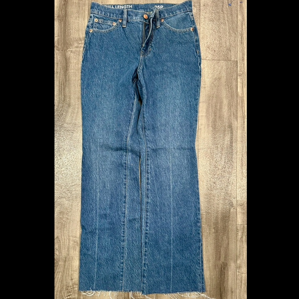 J Crew Full Length Demi Boot Jean